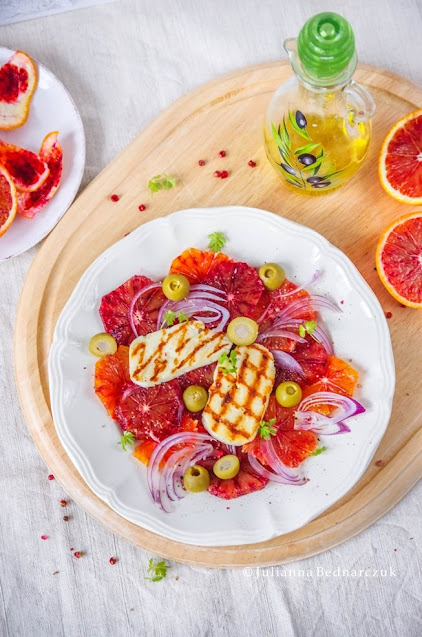 Sycylijska sałatka z pomarańczy - sicilian blood orange salad