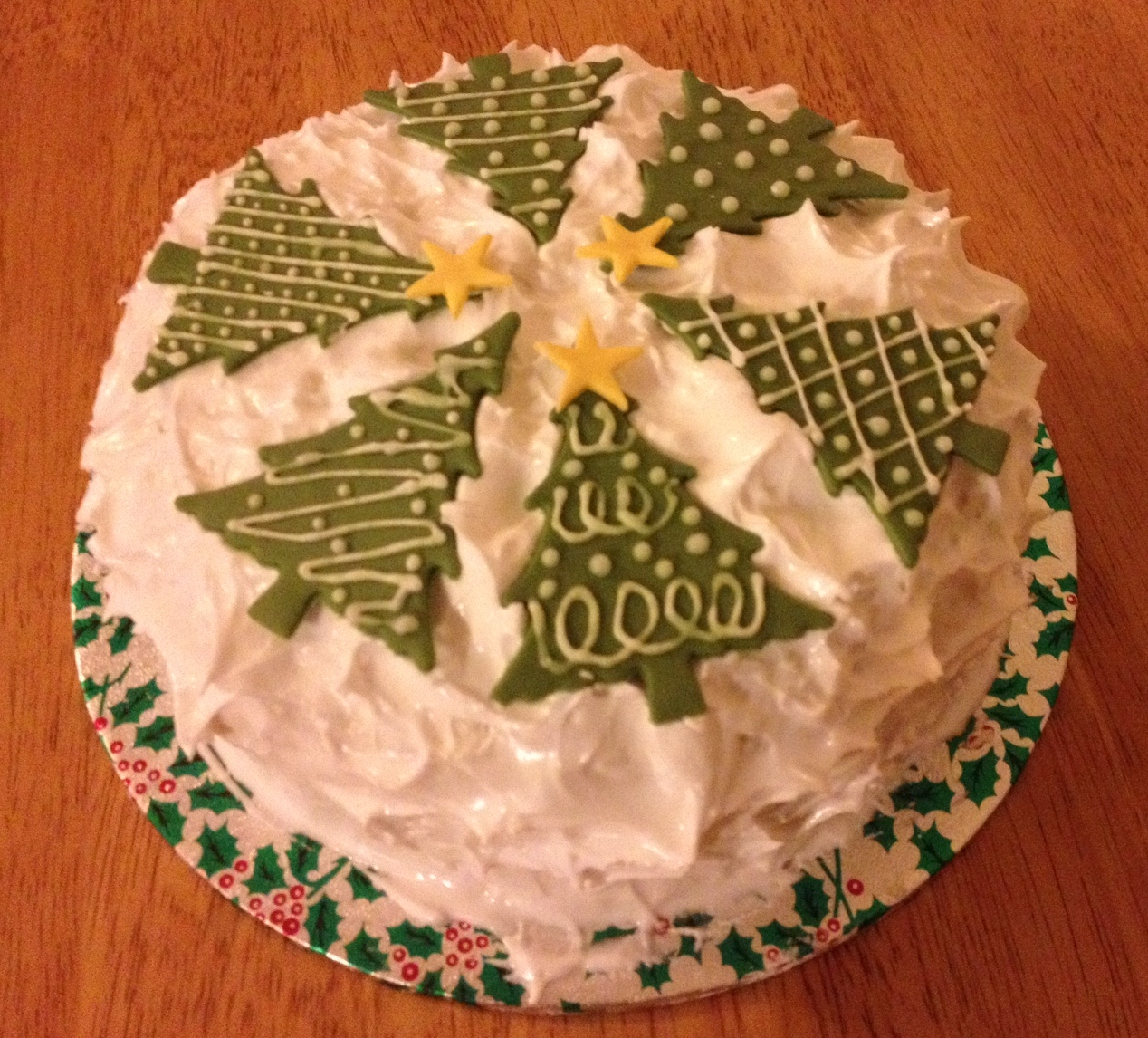 Sally thought Sparkle: Christmas Tree Christmas Cakes