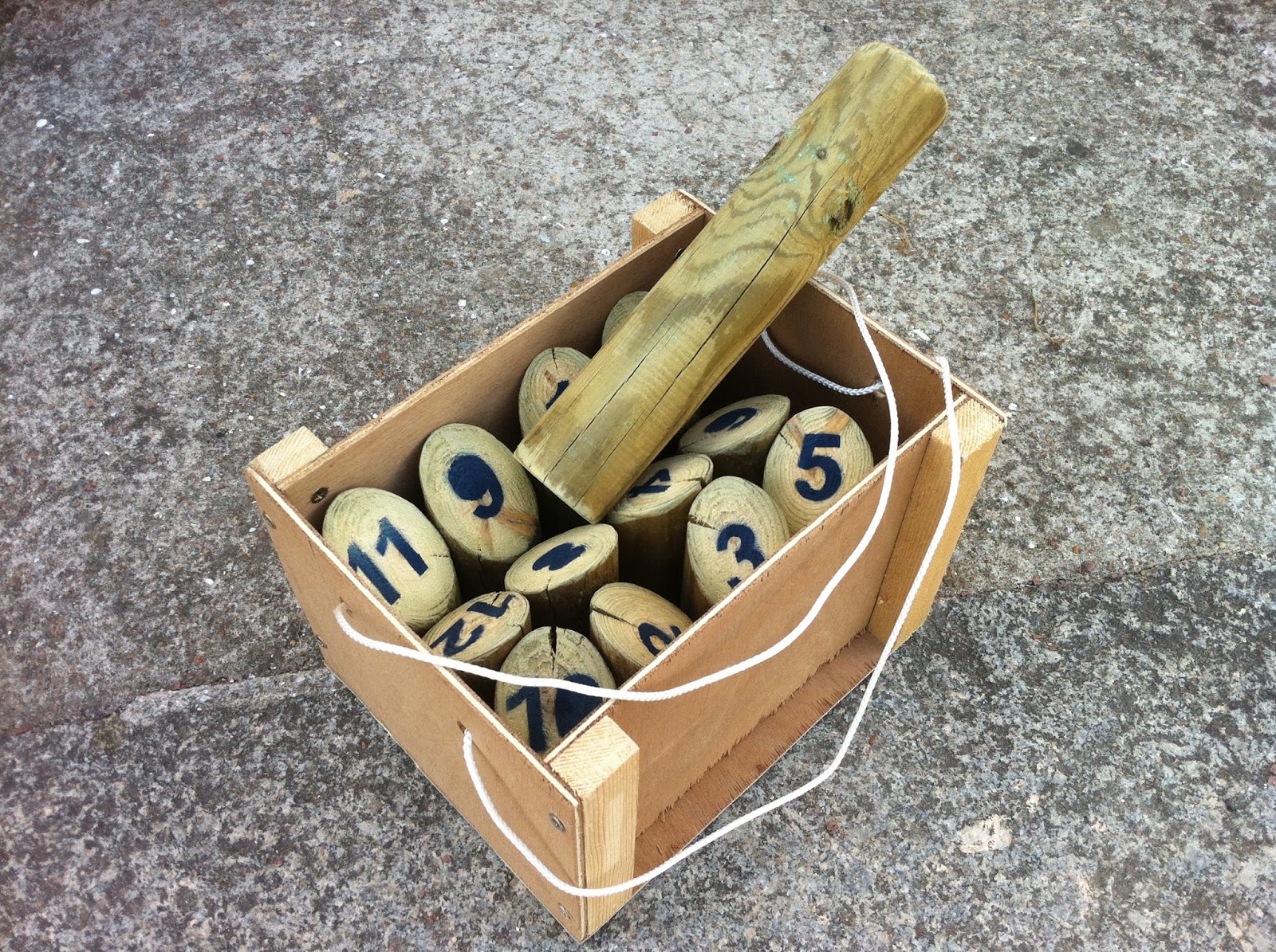 Fabrication du jeu molkky