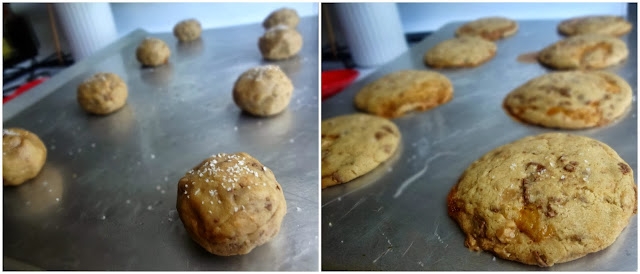 Brown Butter Salted Caramel Stuffed Toffee Chip Cookies Brown Butter Salted Caramel Stuffed Toffee Chip Cookies