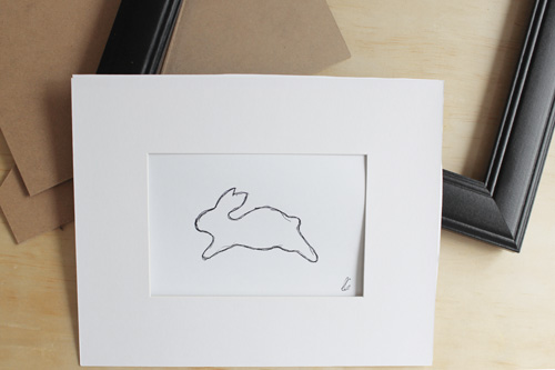 Easy DIY Bunny Artwork by Eliza Ellis