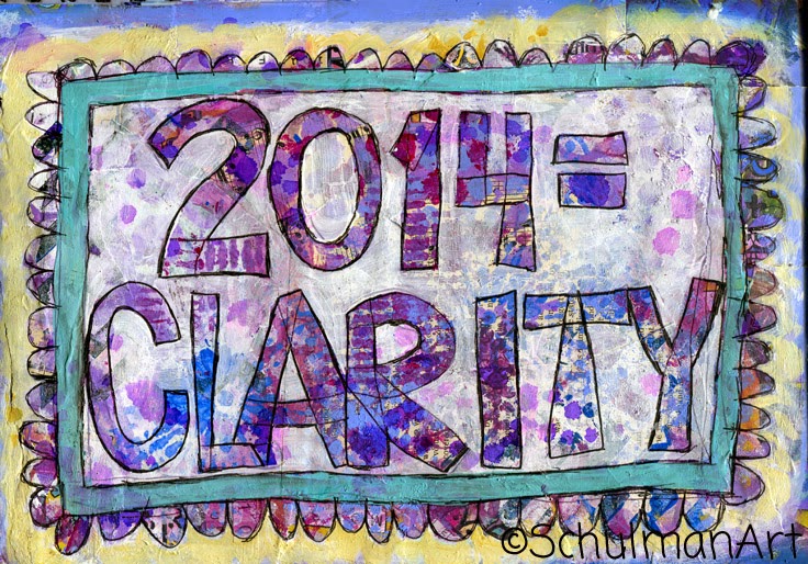 art journal prompt | art journal pages | art journal ideas | get inspired on http://schulmanart.blogspot.com/2014/12/on-finding-clarity.html