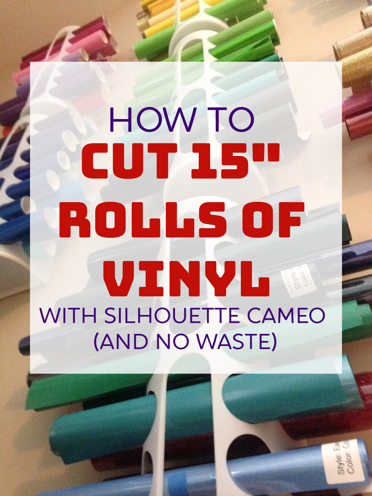 How to Cut 15" HTV and Vinyl with Silhouette CAMEO (And Where to Find 12" Siser Rolls