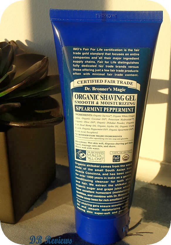 Dr. Bronner's Magic Organic Shaving Gel Review DB Reviews UK