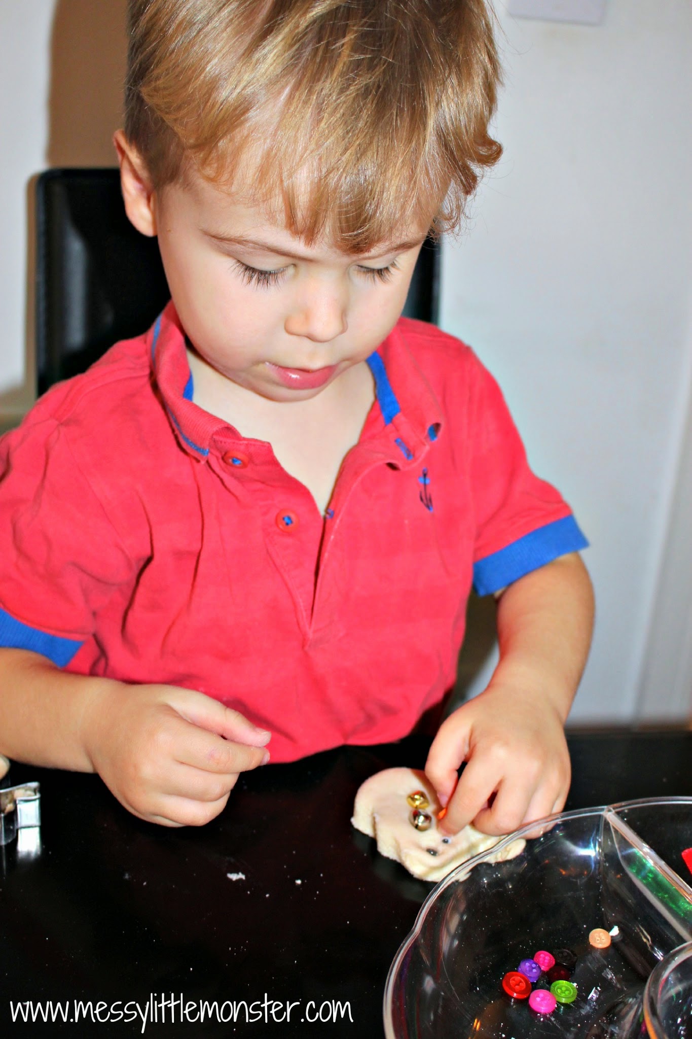 decorate salt dough snowmen