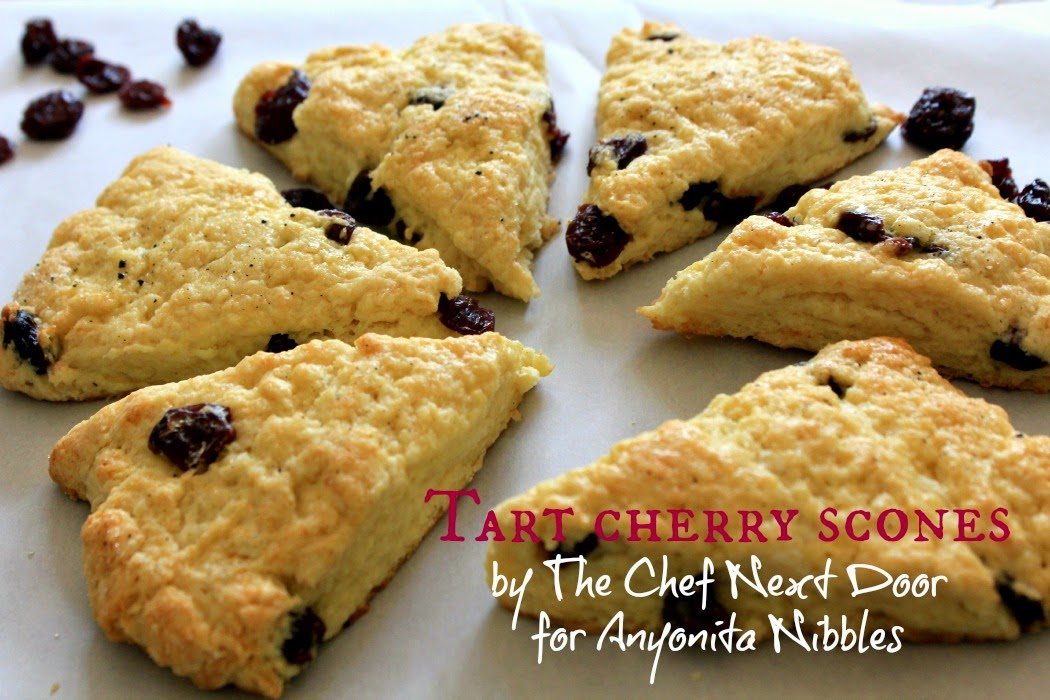 Fluffy scones studded with plump, tart cherries | Anyonita-nibbles.co.uk