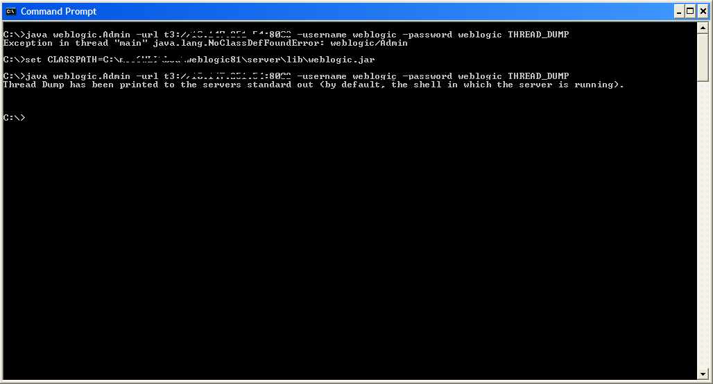 Metasolv Blog Capture thread dumps on Logic server or on Metasolv