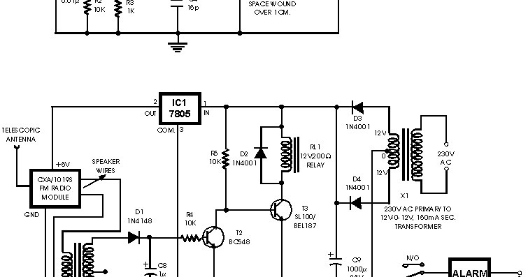 Car Anti-Theft Wireless Alarm - Circuits Project