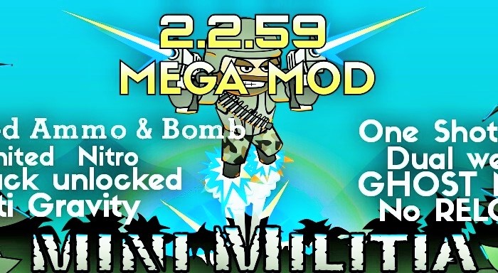 Mini Militia 2.2.86 Mega Mod Pro Pack: One shot kill mod ...