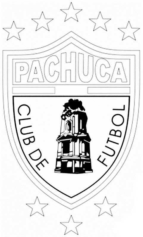 Pinto Dibujos: Imágenes del escudo del Pachuca para colorear