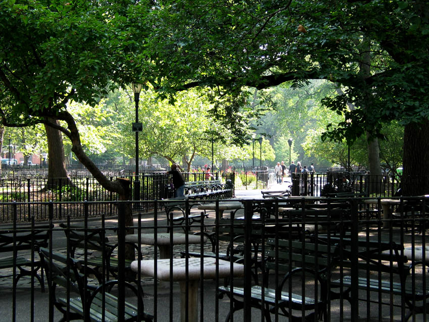 Parks in New York City Der Tompkins Square Park als Mitte von Little