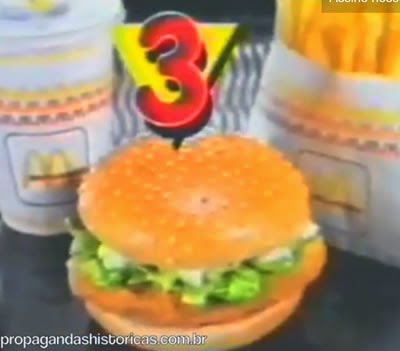 Propaganda dos McDonald's em 1994 que ensinava seus clientes a pedir pelo número.