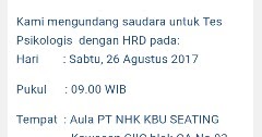 Pt Nhk Kbu Seating Kawasan Giic Via Email Random Email Loker