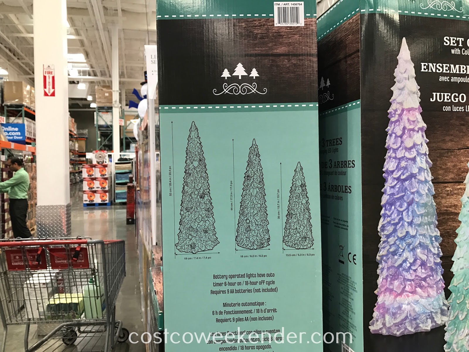 LED Color Changing Trees (set of 3) Costco Weekender
