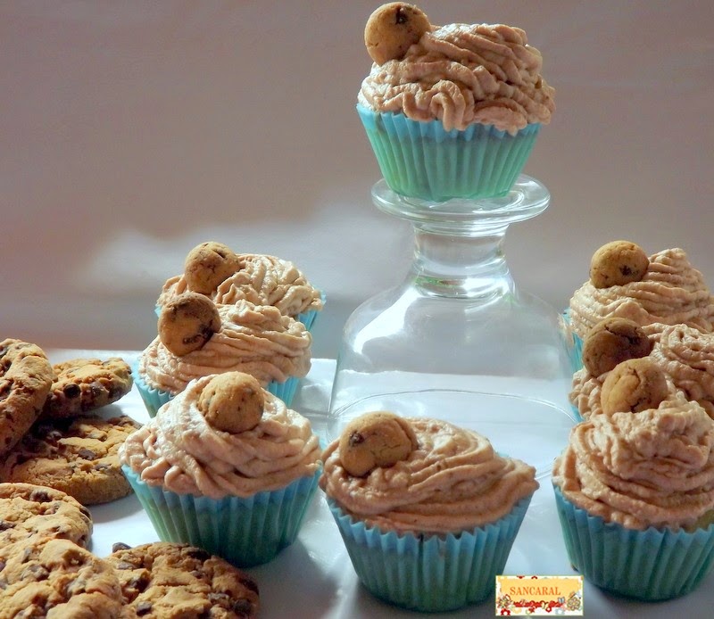 Cupcakes de cookies y buttercream de nutella
