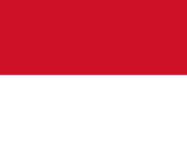 Logo Gambar Bendera Negara Monako PNG JPG ukuran 600 px
