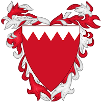 Logo Gambar Lambang Simbol Negara Bahrain PNG JPG ukuran 200 px