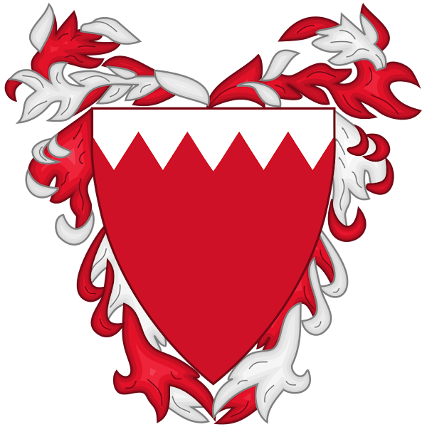 Logo Gambar Lambang Simbol Negara Bahrain PNG JPG ukuran 600 px