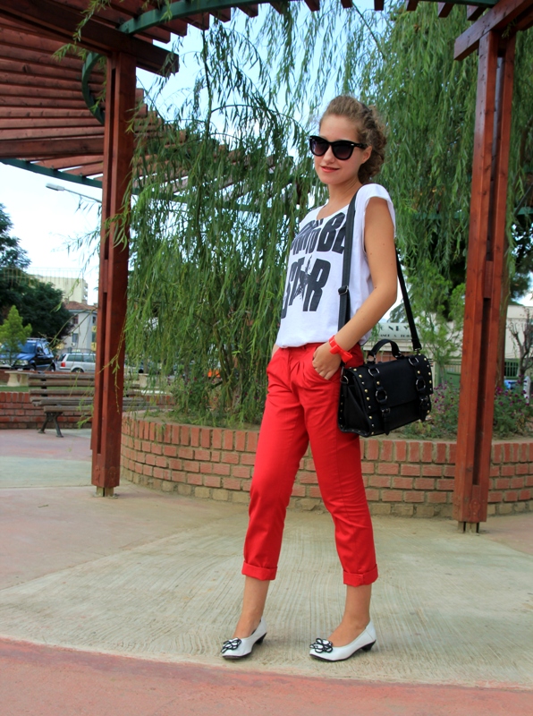 Julia - Red Pants ~ Albania Fashion Bloggers