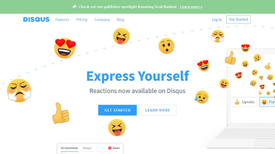 get start with disqus