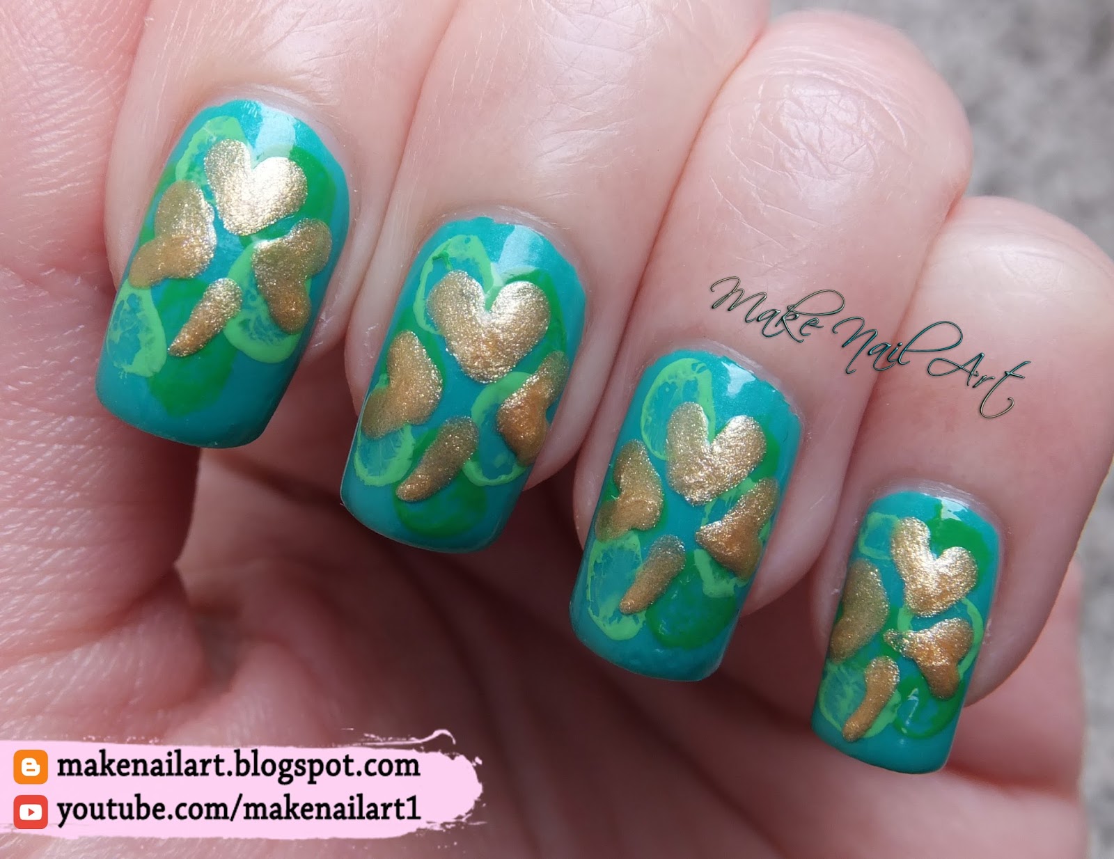 Shamrock Nail Art for St. Patrick's Day - wide 9