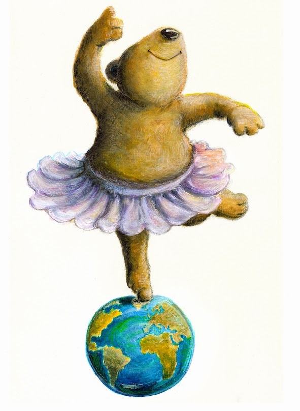 Kinderbuchillustration, Bär, Tanzbär, dancing bear, children's book illustration