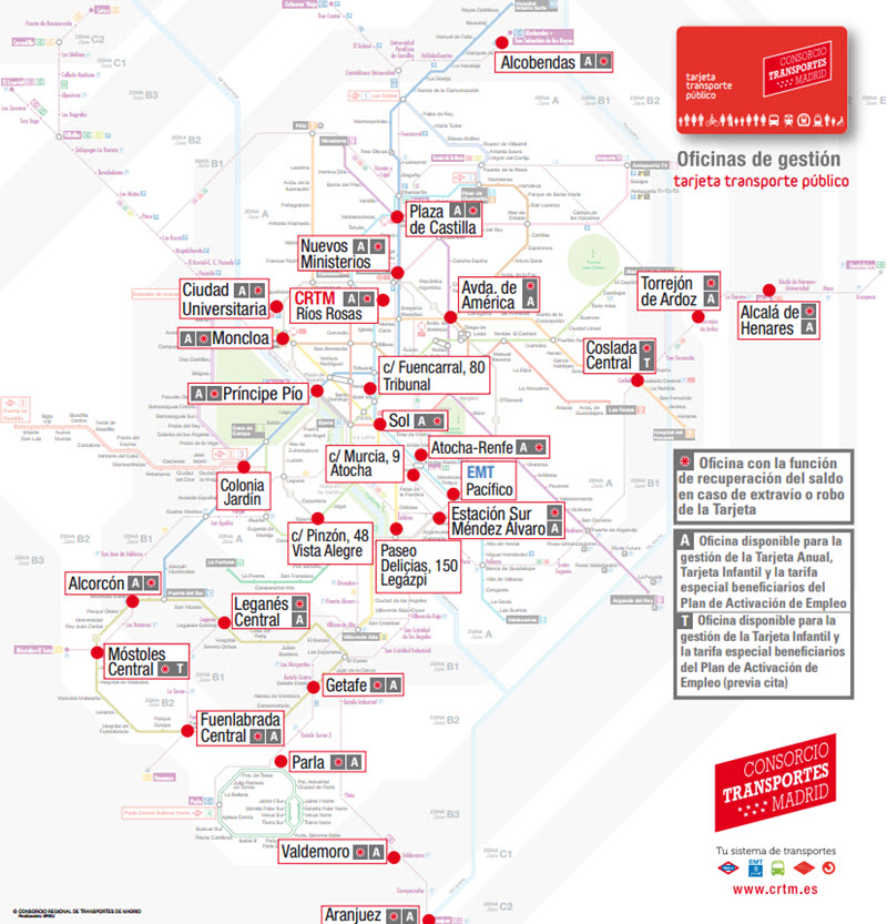 Roux Tormenta flotador 27 oficinas de gestión del abono transportes con la nueva de Alcobendas |  es por madrid