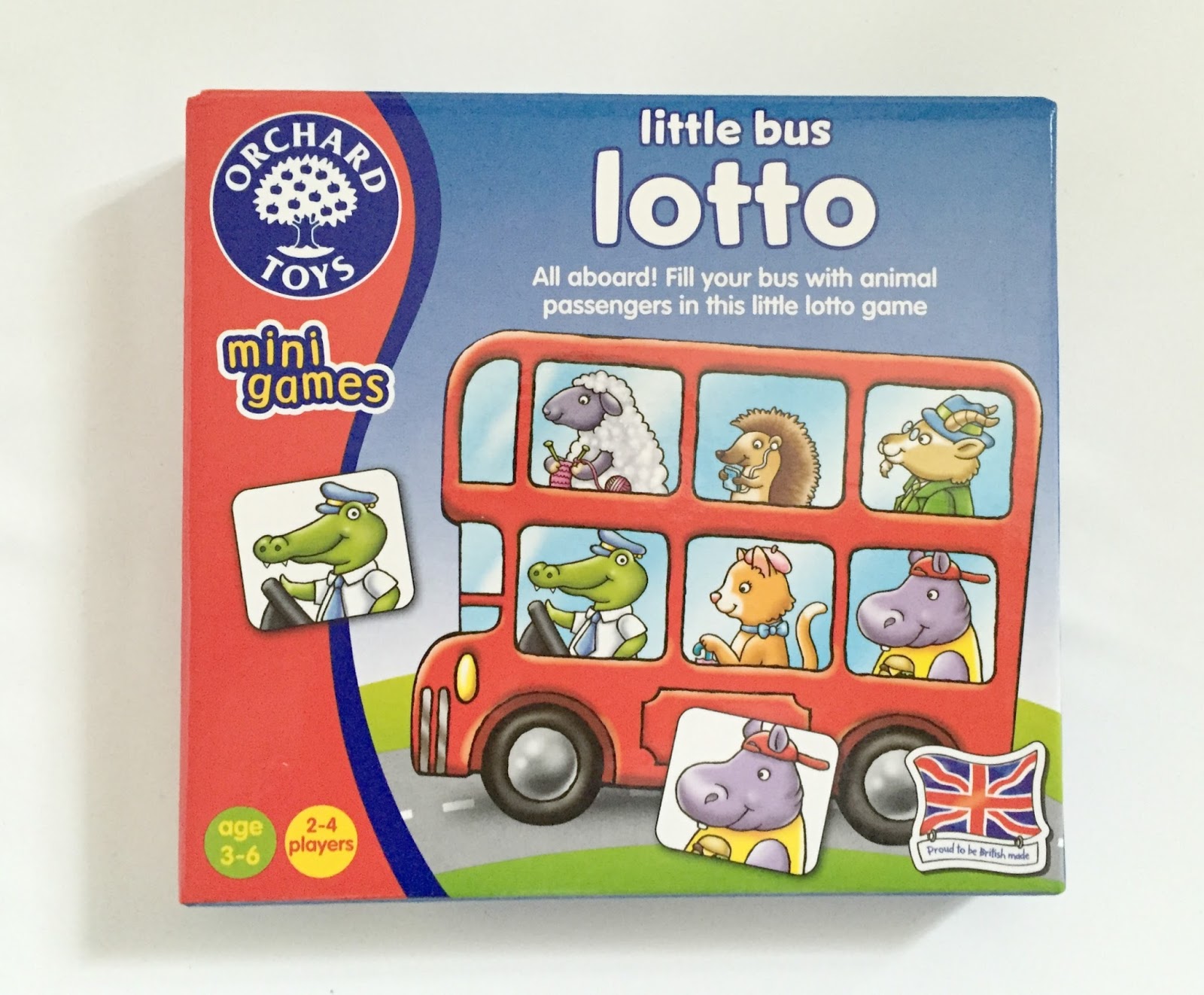 Orchard Toys MINI GAME LITTLE BUS LOTTO Educational Game Puzzle BN 