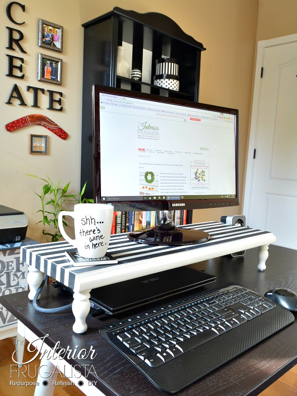 DIY Computer Monitor Stand For Under $10 - Interior Frugalista