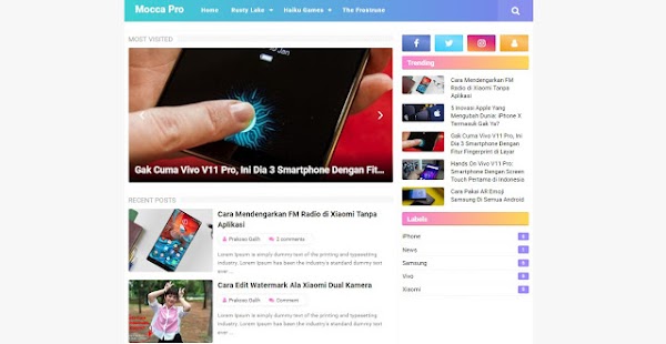 Mocca Pro Version Responsive Template Blogger Mocca Pro Version Responsive Template Blogger