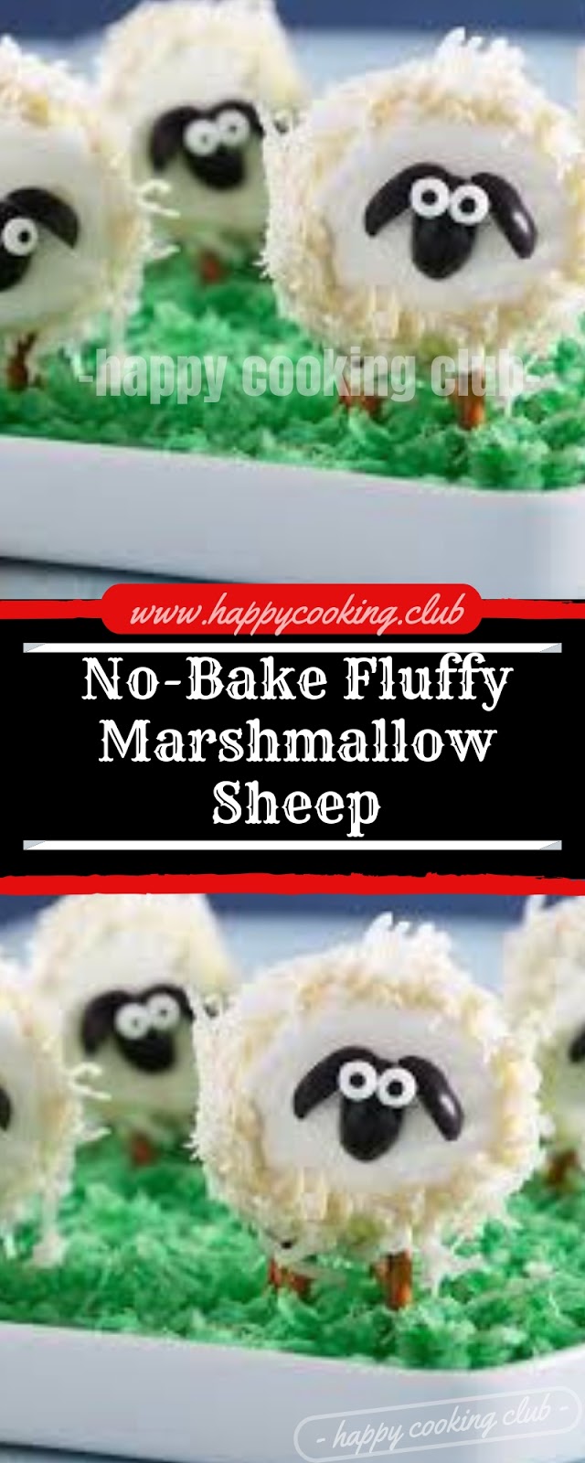 No-Bake Fluffy Marshmallow Sheep No-Bake Fluffy Marshmallow Sheep