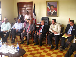 Reunión Con el Gerente General de Edenorte en Gobernación de Cotuí