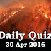 Daily Current Affairs Quiz - 30 Apr 2016