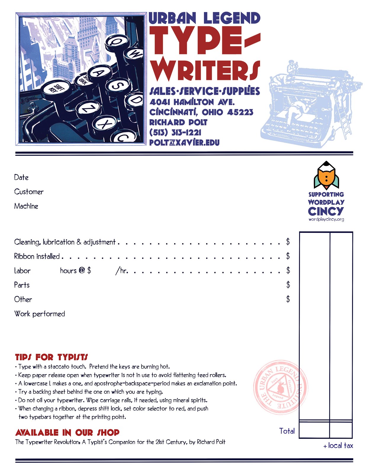 The Typewriter Revolution blog How to start a typewriter repair business