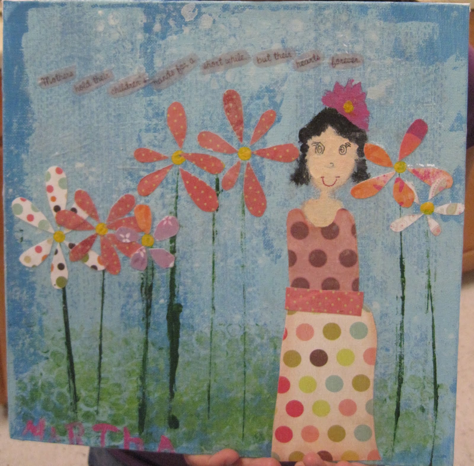 Angela Anderson Art Blog: Mixed Media Project - Kid's Painting Class