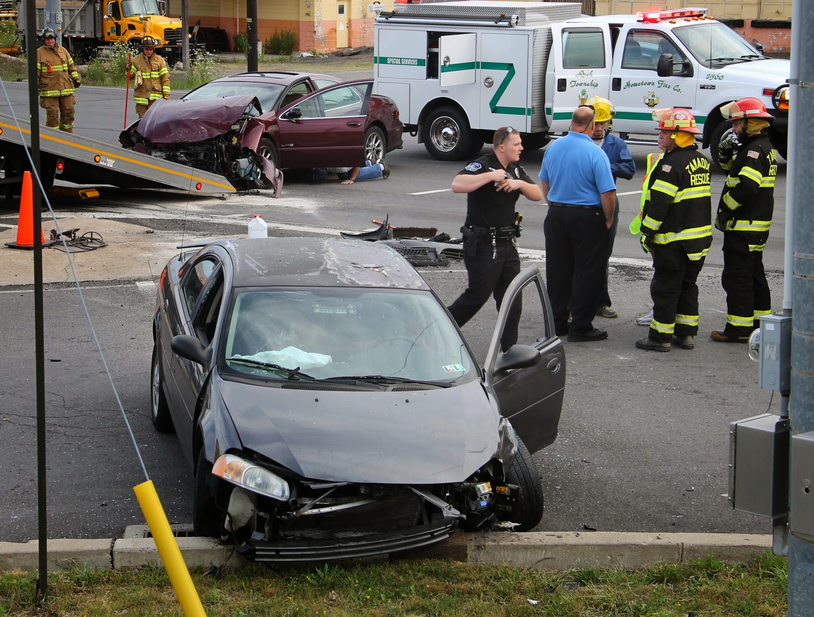 Six People Taken to Hospital After HeadOn Collision in Hometown Monday
