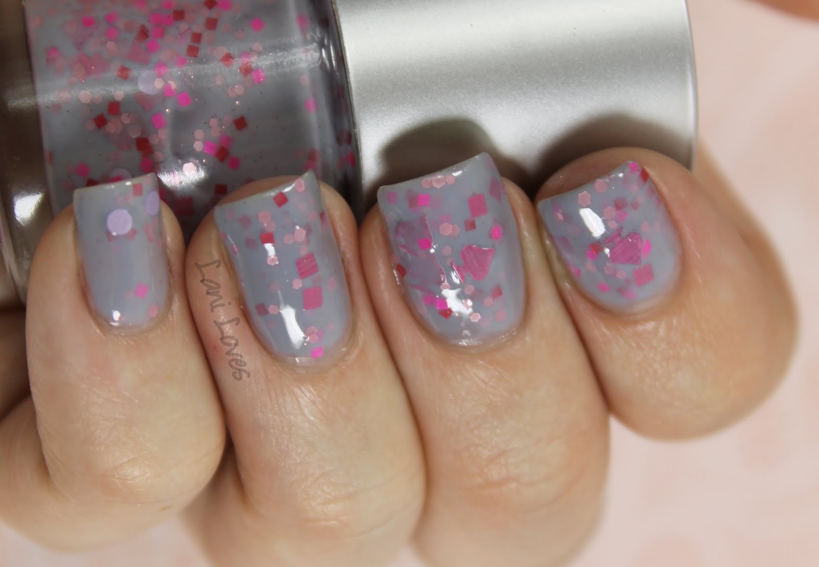 Star Kin Pink of Spades nail polish swatch