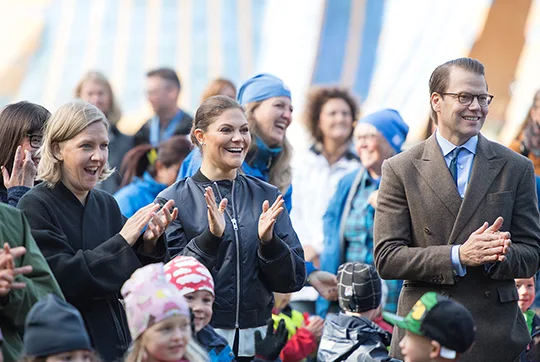 Crown Princess Victoria at 125th anniversary events of Swedish Outdoor Association held at Haga Copper Tents