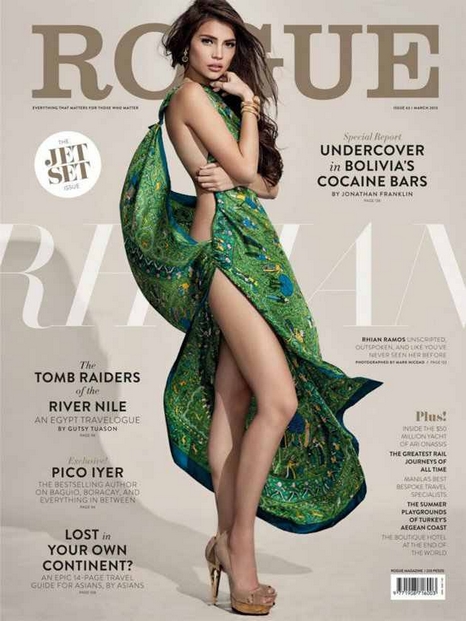 Rhian Ramos cover photo Rogue Magazine March 2013 Issue