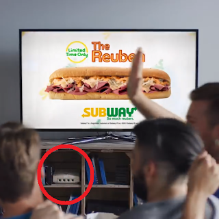 La Dreamcast dans une publicité Subway Sub