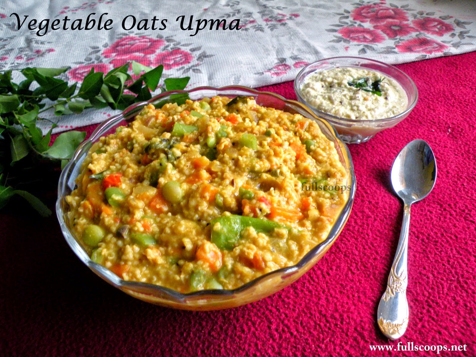 Vegetable Masala Oats Upma Full Scoops A food blog with easy,simple