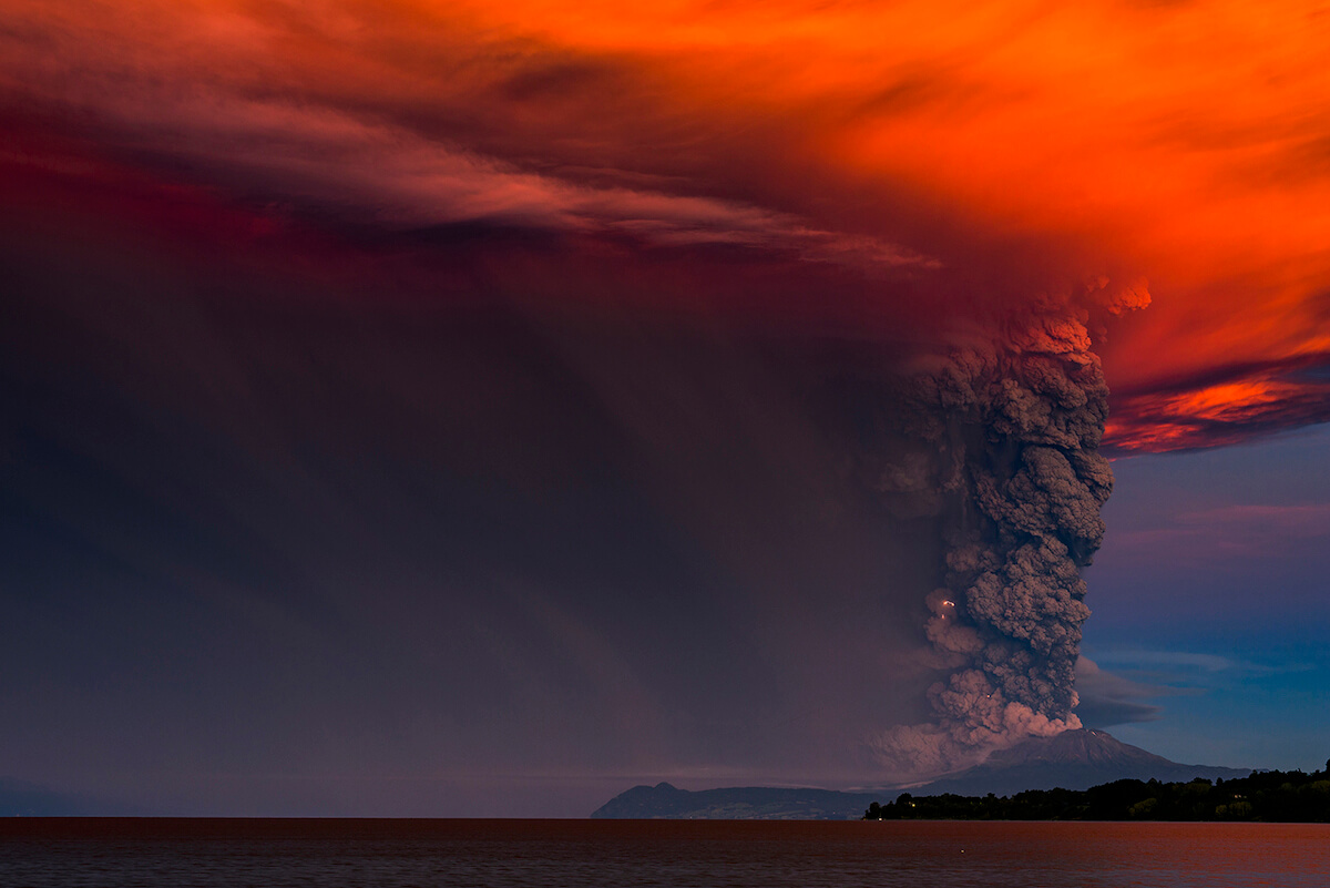 Stunning Pictures Capture Lightning Storms Over Volcano Eruptions