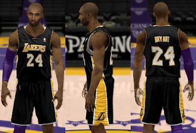 NBA 2K13 Lakers New 'Hollywood Nights' Black Uniforms Patch