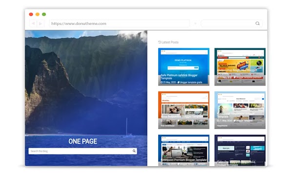One Page Responsive Blogger Template One Page Responsive Blogger Template