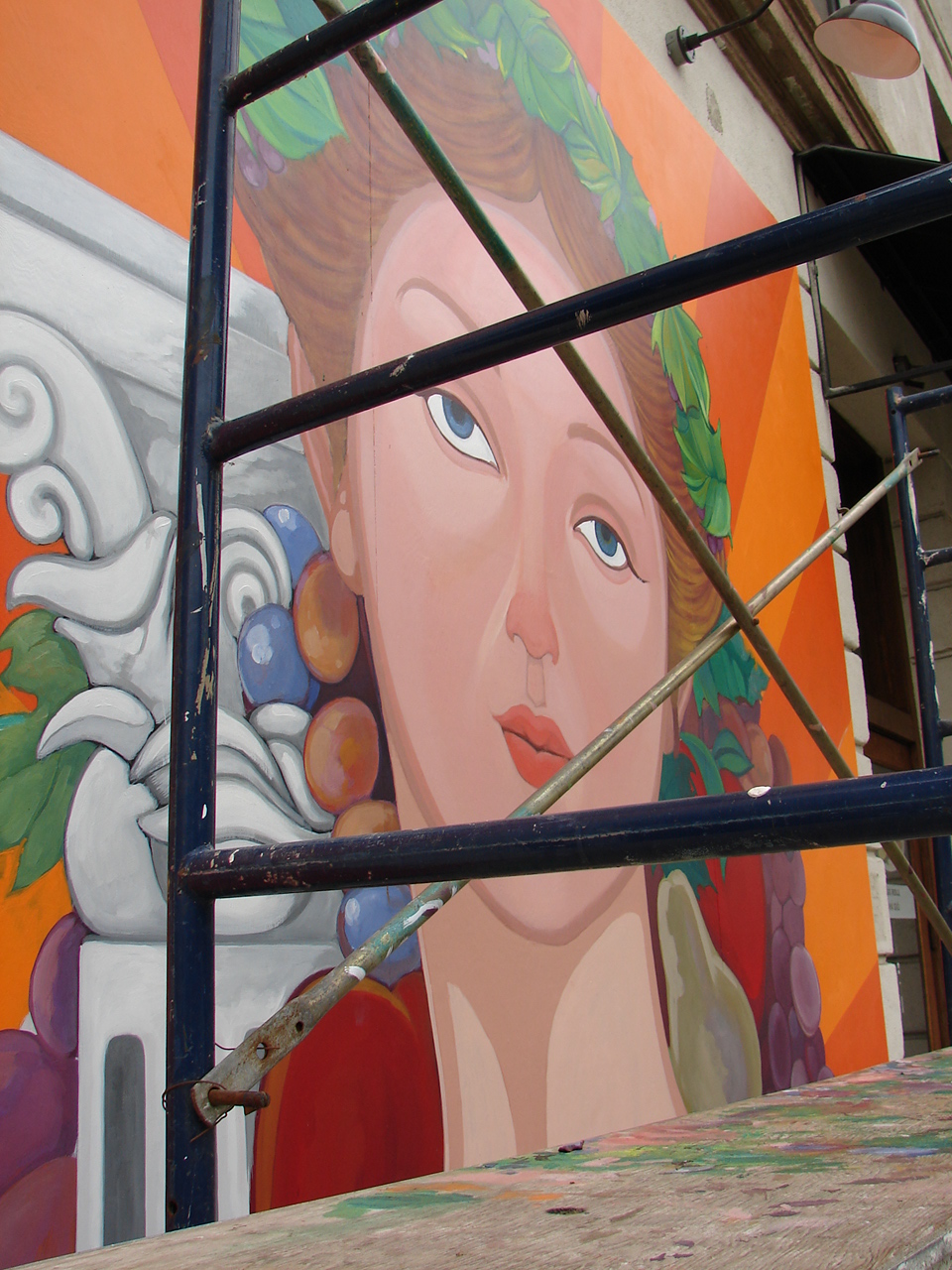 Images of Pomona Update on Goddess of Pomona Mural in downtown Pomona
