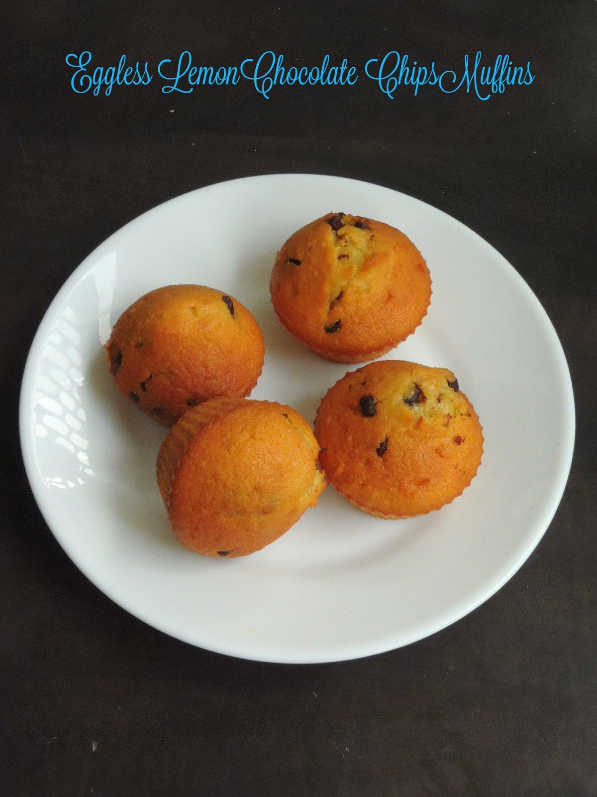 Eggless Lemon Chocolate Chips Mini Muffins Cook N Click