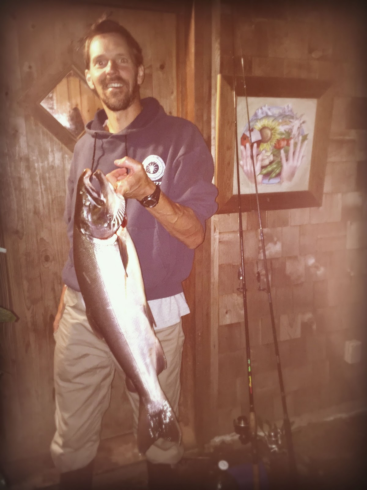 Marblemount Homestead Fishing fever, or "Why my sons hugged their