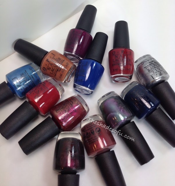 OPI Fall/Winter 2013: San Francisco Collection Swatches, Review