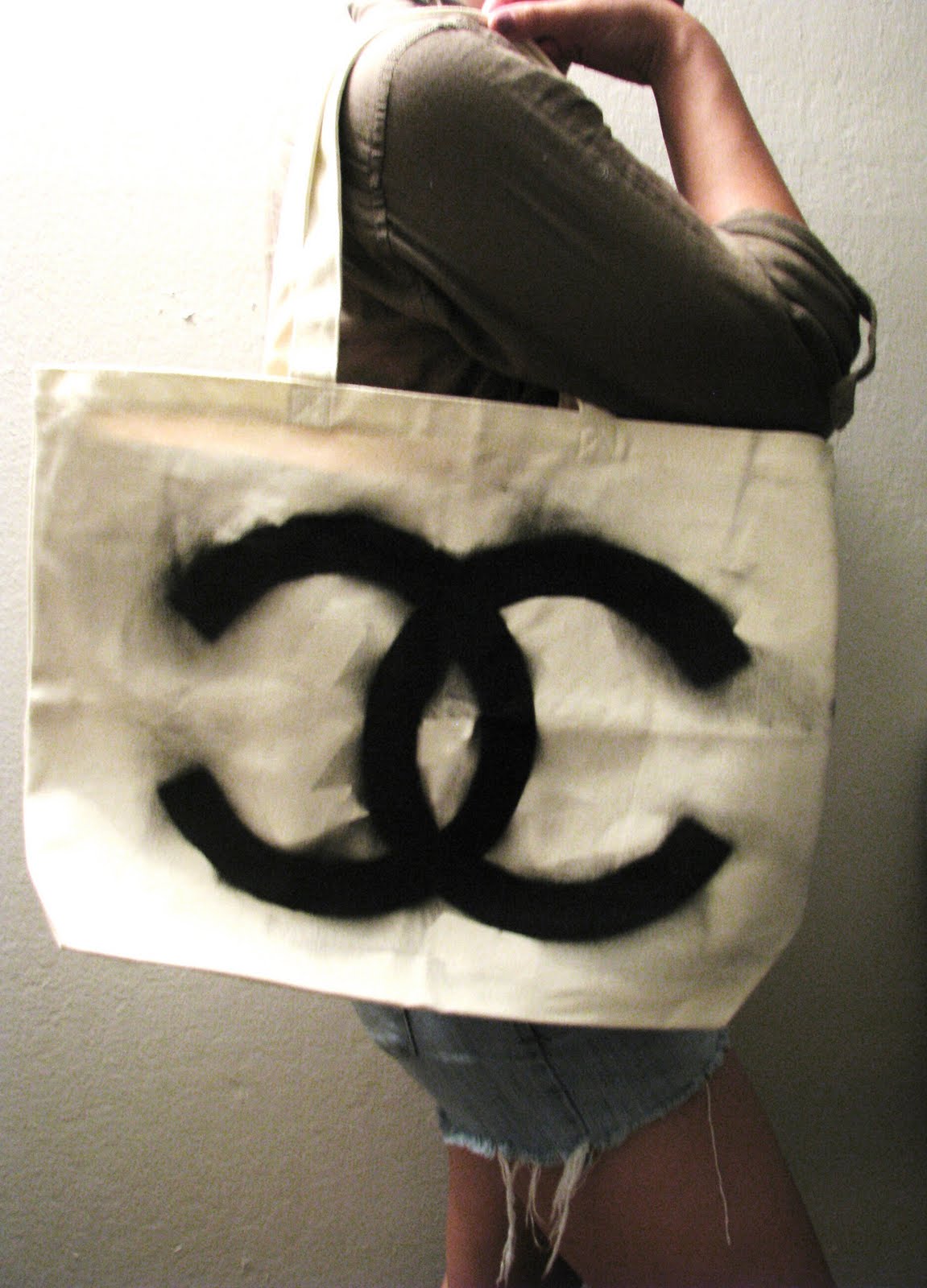 Squiggles & Scribbles DIY Chanel Canvas Bag