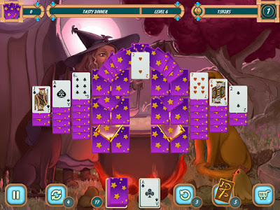 Sweet Solitaire School Witch Game Screenshot 3